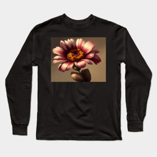 Pink Sunflower Long Sleeve T-Shirt